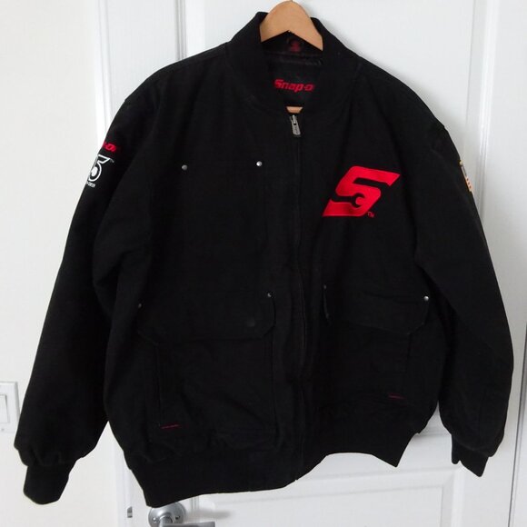 Snap-On Men's Jacket Size XL Black 95th Anniversary Full Zip Work Coat Quilted - Picture 1 of 6